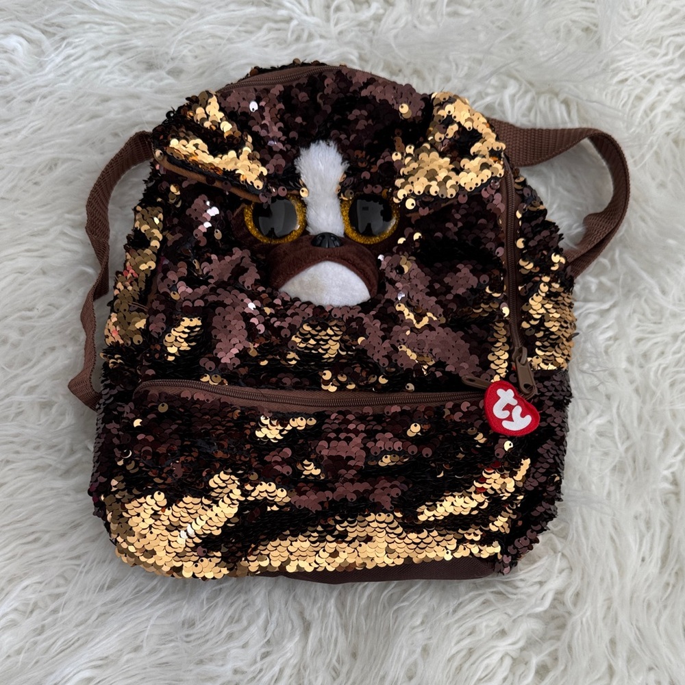 Sequin Owl Kids Backpack